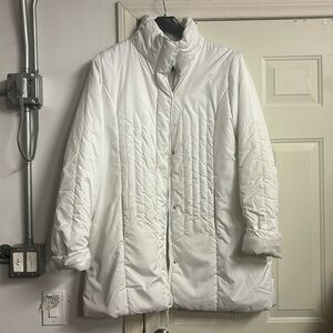 Marcelle Renee White Puffer Snow Jacket Size 2XL
